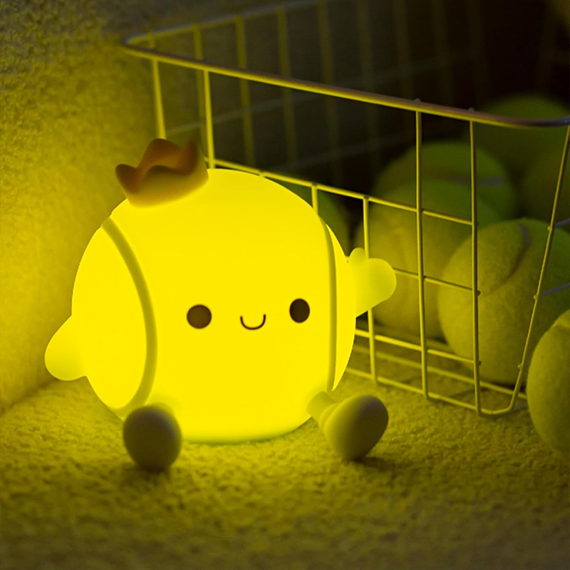 Table Tennis Olympics - Cute Tennis Night Light Silicone Nursery