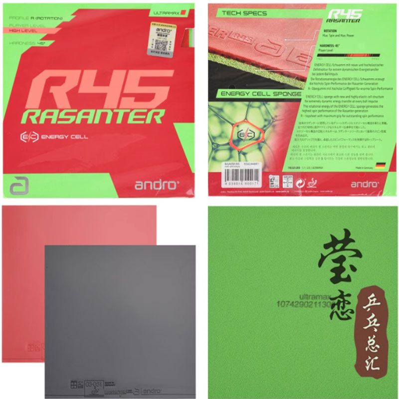 Table Tennis For Sale - Andro Rasanter R45 47 50 C45