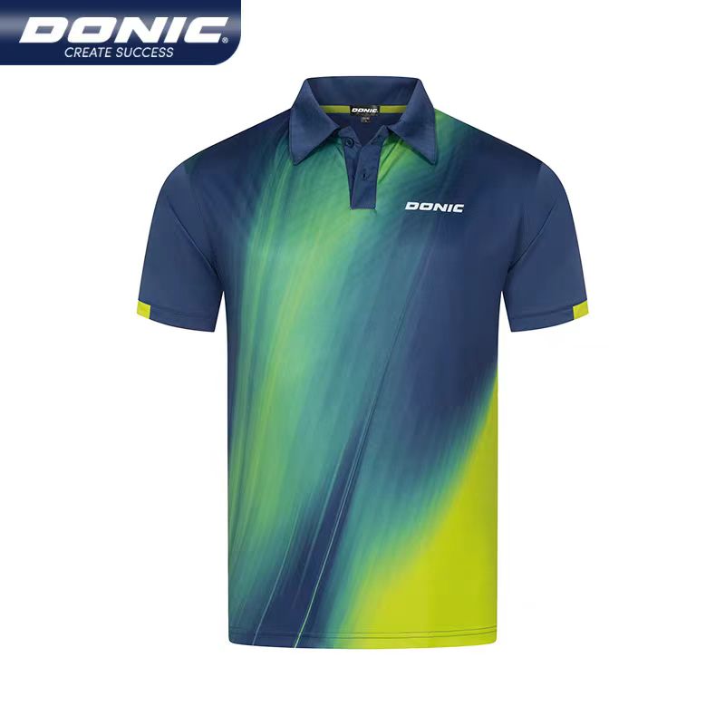 Table Tennis Zhang Jike - DONIC Table tennis shirt Round Neck