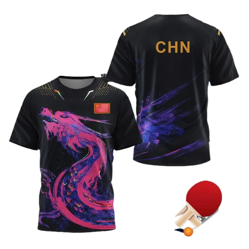 Table Tennis Zhang Jike - CHINA Dragon Table Tennis Graphic T