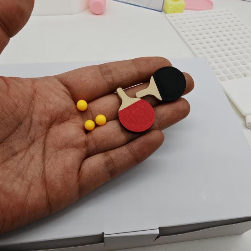 Table Tennis Information - 1Set Dollhouse Miniature Ping Pong Ball