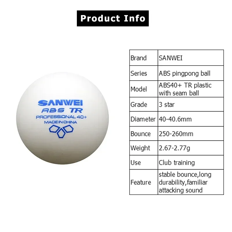 SANWEI-ABS TR 3 Star Table Ten - Table Tennis Olympics review and price