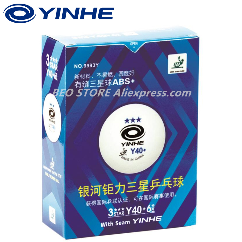 60 balls YINHE 3-star Y40+ H40 - Table Tennis Olympics review and price