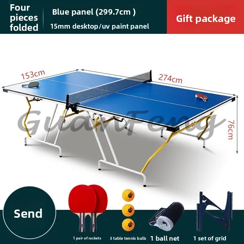 Blue household four-table fold - Table Tennis Youtube review and price