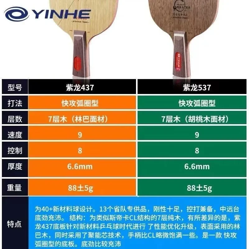 YINHE Table Tennis Racket Bott - Table Tennis Zhang Jike review and price